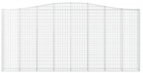 íves horganyzott vas gabion kosár 400x30x180/200 cm