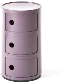 Kartell Componibili 4967 tárolóasztal, 3 tároló rész, több színben Szín: lila