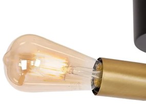Felületre szerelhető csillár BRENDA 2xE27/60W/230V fekete/arany