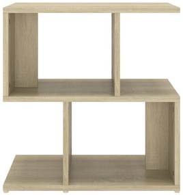 2 db sonoma tölgy színű szerelt fa éjjeliszekrény 50x30x51,5 cm