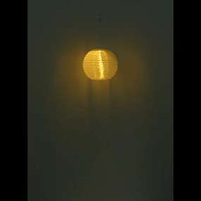 Globo 339700W Solar függőlámpa műanyag fehér, rozsdamentes acél, műanyag fehér, kábel PVC fehér, csúszókapcsoló, elemmel együtt AAA 300mAh 1.2V, IP44, ø: 300mm, M: 550mm, tartozék: LED 0.06W 3V, 2700K