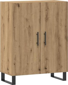 vidaXL kézműves tölgy színű szerelt fa tálalószekrény 69,5x34x90 cm