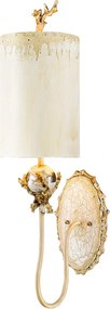 Flambeau klasszikus fali lámpa trellis patina ezüst elsfb-trellis1