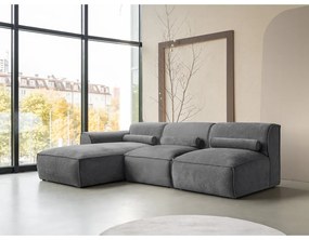 Szürke sarokkanapé (bal oldali) Flex Felix – Miuform