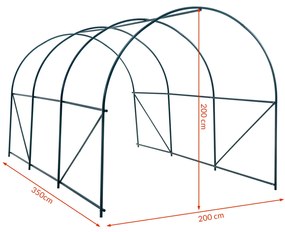 Gardebruk® Fóliafa 350x200x200cm