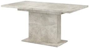 Bővíthető Étkezőasztal Beton Színben. 160-200x90 cm. GIANT