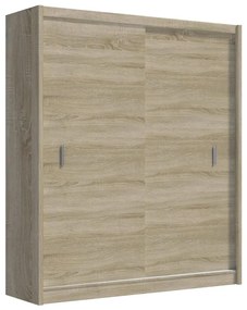 SAPHIRA tolóajtós szekrény 203x215 cm, sonoma tölgy