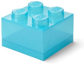 Világoskék műanyag gyerek tárolódoboz 25x25x18 cm – LEGO®
