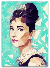 Gario Vászonkép Audrey Hepburn chignonnal - Cantu Méret: 70 x 100 cm