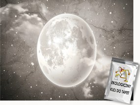 Fotótapéta Flizelina Hold a betonon szépia 150x105 ragasztó