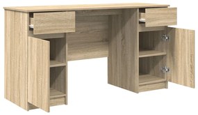 Asztal Sonoma tölgy 140x49x76 cm Mérnöki fa