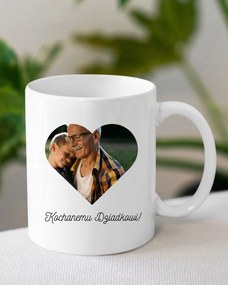 Bögre Fehér Vicces Ajándék Nagymama Napjára A Kedves Nagypapának Fotó