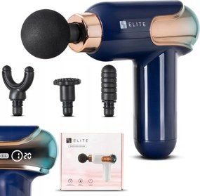 Masszázspisztoly 3 cserélhető fejjel sötétkék színben – ME-MG08