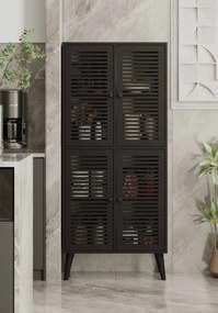 Deneb konyhaszekrény, fekete, 70 cm