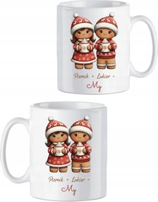 Bögrék Pároknak Karácsonyi Ajándék Mikulás Mézeskalács Cukormáz Mi