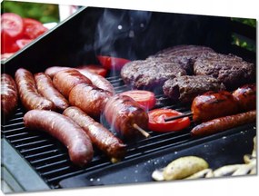 Vászonkép 90x60 Grillezés