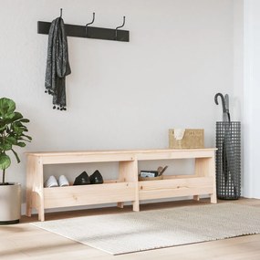tömör fenyőfa előszoba pad 160x28x45 cm