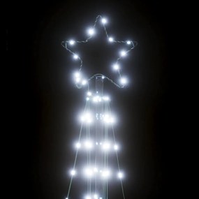 hideg fehér LED karácsonyfa 363 LED 182 cm