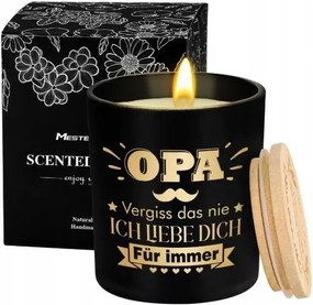 Szója illatgyertya szantálfa és ébenfa gyertya 200g nagypapának