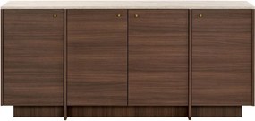 Varen - Travertine, Milano Walnut