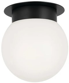 Kichler KL-ALBERS-F-G-BK Mennyezeti lámpatest ALBERS 1xE27/40W/230V Ø20,3 cm fekete