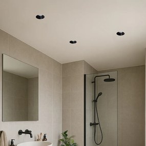 RENDL IPSO R IP65 zápustná černá 230V LED GU10 9W IP65