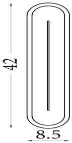 Searchlight 55910SB - LED dimmelhető fali lámpatest COUPER LED/14W/230V 3000K