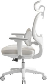 Irodai szék, szürke/fehér, ABRAMO