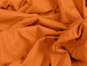 Jersey gumis lepedő lycrával narancssárga 180 x 200 cm