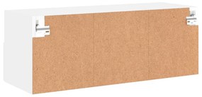fehér szerelt fa fali TV-szekrény 80 x 30 x 30 cm