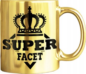 Arany Bögre Nyomott Mintával Szuper Pasi Ajándék Neki Fiú Print