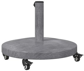 Kültéri Napernyő Tartók Sötét fa 48 x 48 x 32.5 cm Acél, Beton