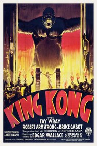 Festmény reprodukció King Kong / Fay Wray (Retro Movie), (26.7 x 40 cm)