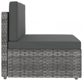 7 részes szürke polyrattan kerti ülőgarnitúra