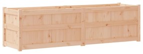 tömör fenyőfa kerti virágláda 180 x 50 x 50 cm