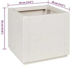 Kertészkedő Fehér 36x36x35 cm PP