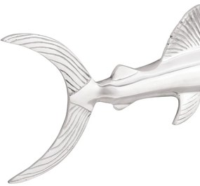 Szobor Ezüst 91 x 8 x 26 cm Alumínium