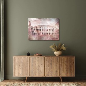 Üveg kép - Vintage Üveg képeslap a városról N⁰2 (70x50 cm)