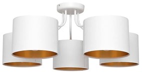 Felületre szerelhető csillár ALBA 5xE27/15W/230V fehér/arany