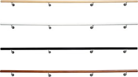Fogantyú/korlát, tömör fa, barna, 300 cm, MANEL TYP 5