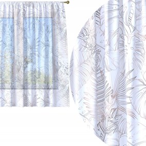 Függöny Készre Varrva 400x150 Voile Színes Mintás Ráncolószalagos 099