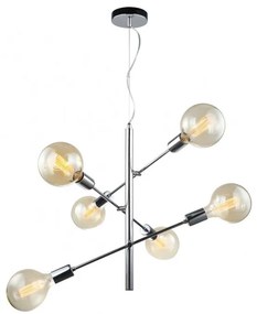 ITALUX MDM3582-6-CH MADALYN Glamour Csillár Króm E27 IP20