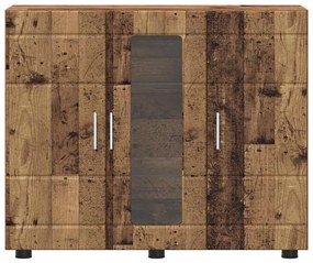 Széf polcokkal tárolóval Régi fa 55.5 x 29 x 100 cm Faanyag
