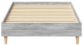 sonoma tölgyszínű szerelt fa ágykeret matrac nélkül 100 x 200cm
