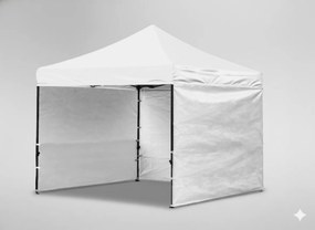 Vízálló kültéri pavilon, fehér 3x3 m