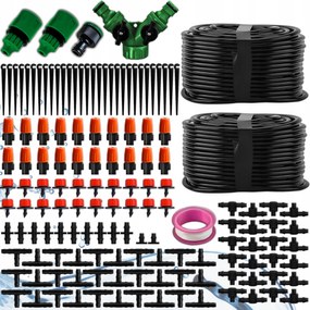 Csepegtető Öntözőrendszer Vízfüggöny Esőztető Páraelszívó Szett 25M