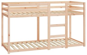 tömör fenyőfa emeletes ágy 75x190 cm