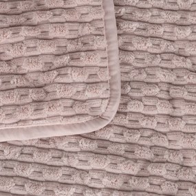 Rózsaszín steppelt ágytakaró 180x260 cm – Ixia