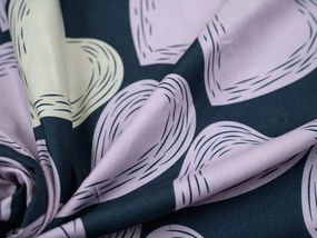 Mikroszálas ágyneműhuzat VIOLET HEARTS világos lila Ágyneműhuzat mérete: 2 db 70 x 80 cm | 160 x 200 cm