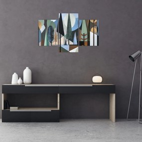 Kép - Természetes geometriai absztrakció II. (90x60 cm)